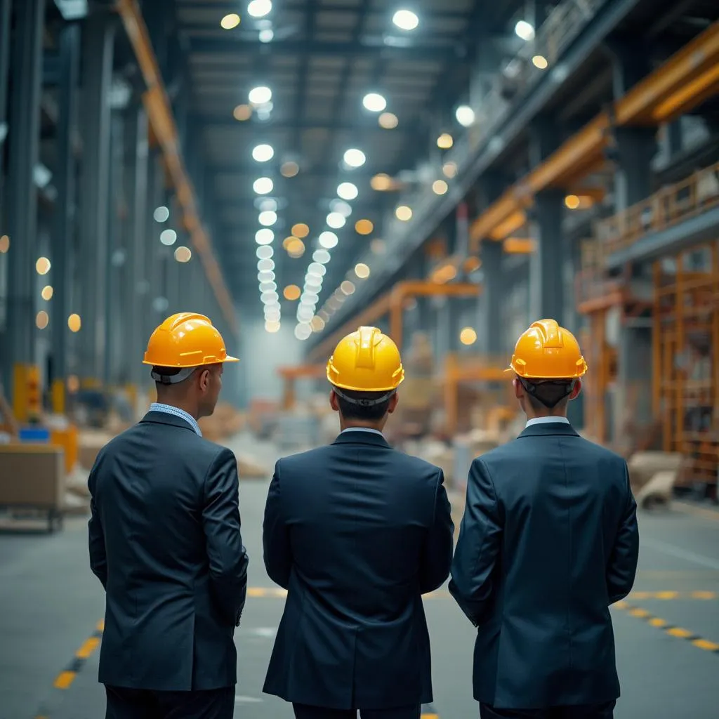 Visita de clientes a instalaciones industriales
